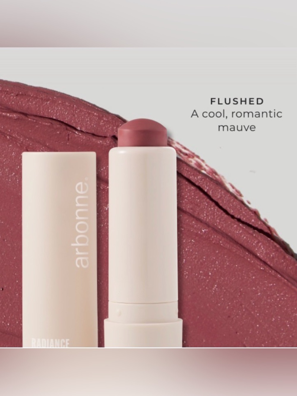 Arbonne Flushed Mauve Cream Blush Stick — Flushed